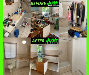 Junk removal service before after