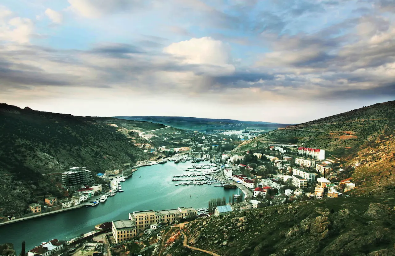 Balaclava. City Balaklava in the Crimea