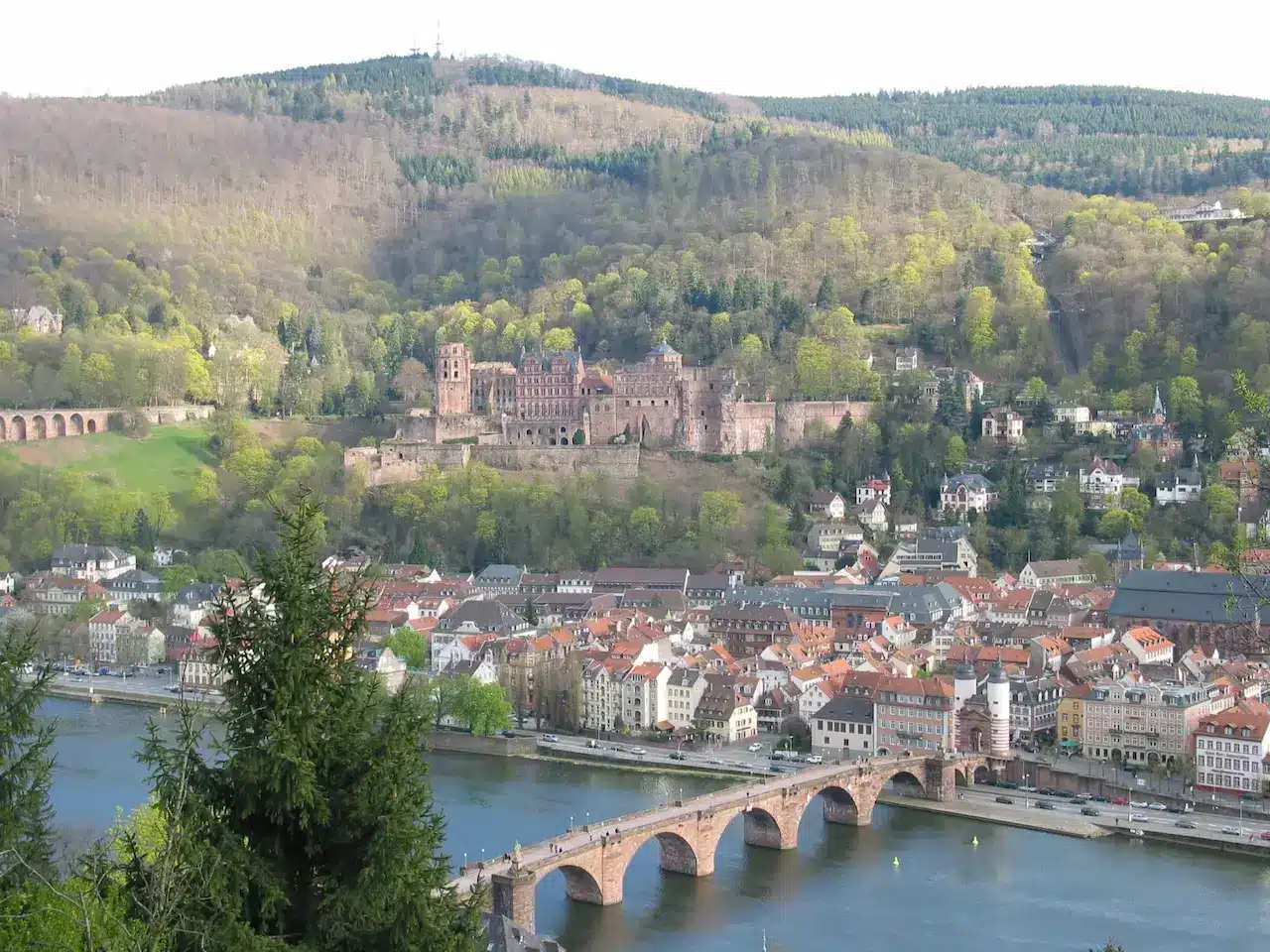 Heidelberg West Castle and the Town