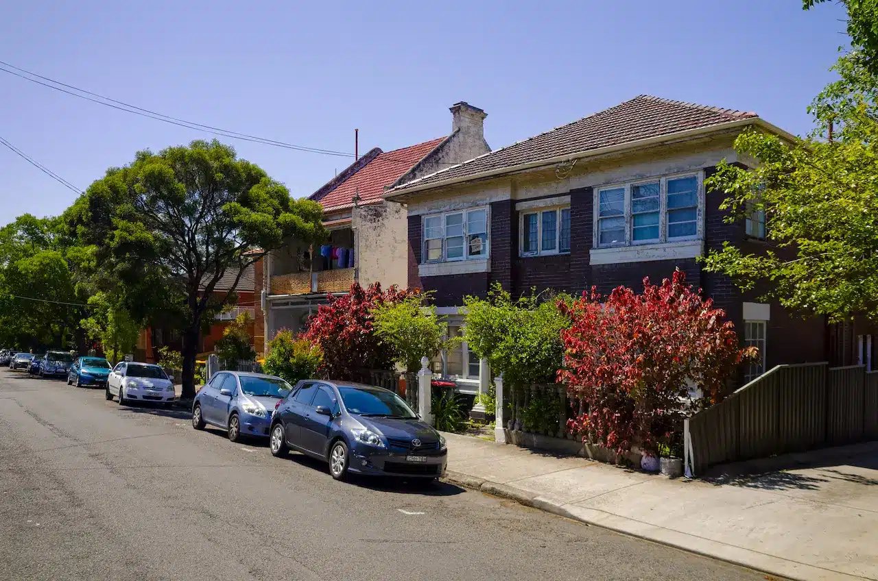 Suburban Street with Houses in Park Orchards